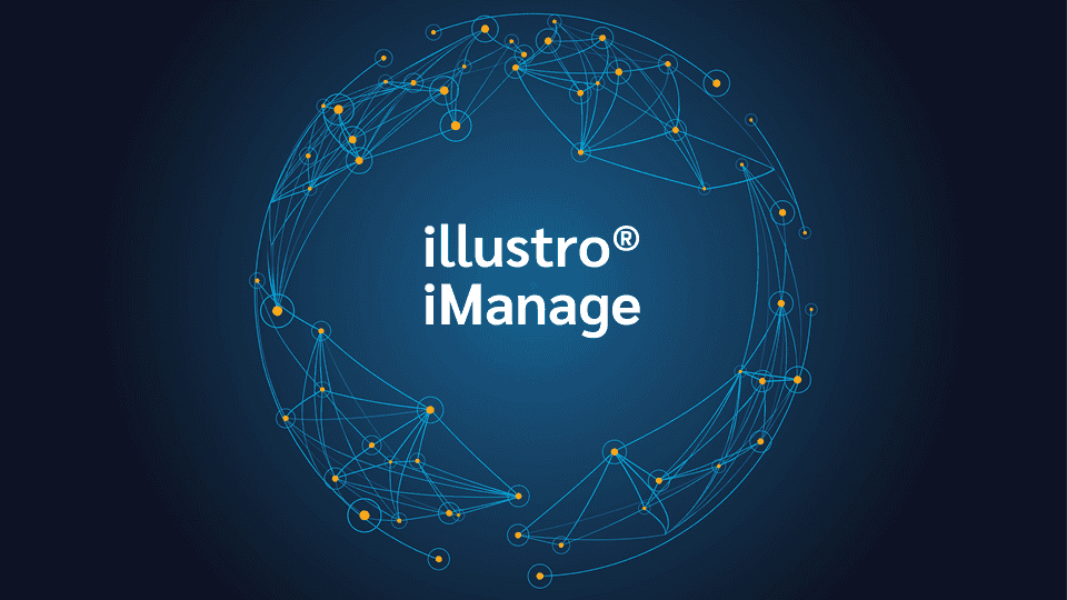 product name on an abstract blue and yellow background