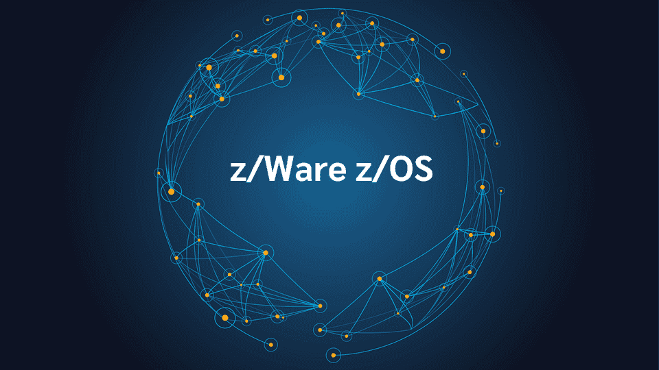 product name on an abstract blue and yellow background