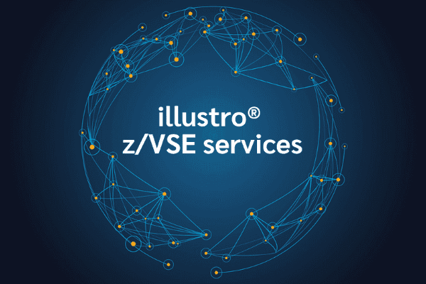 product name on an abstract blue and yellow background