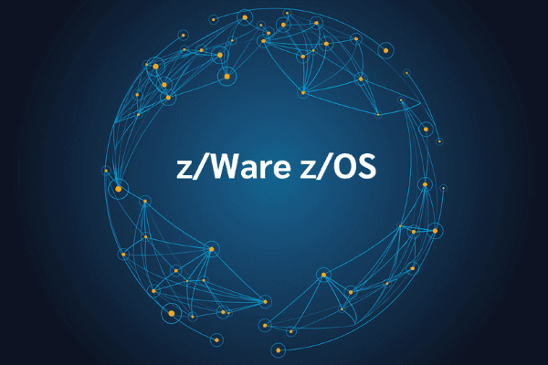 product name on an abstract blue and yellow background