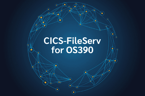 product name on an abstract blue and yellow background