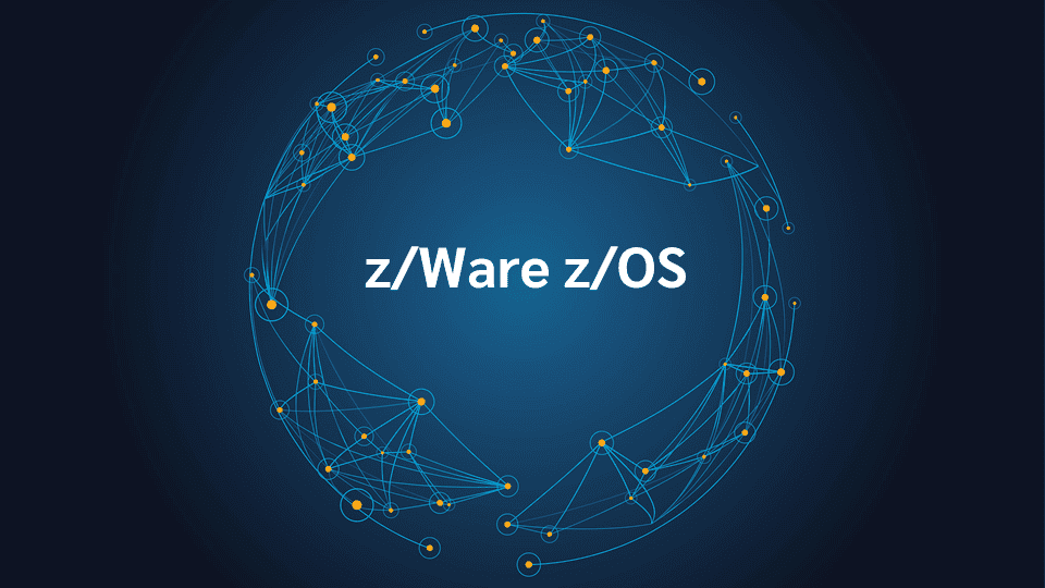 product name on an abstract blue and yellow background