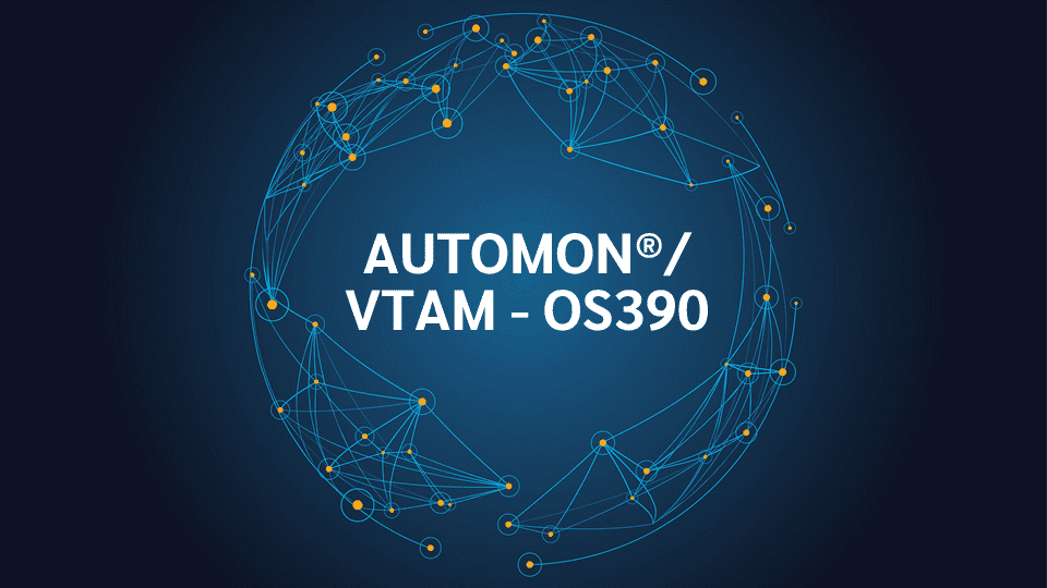 product name on an abstract blue and yellow background
