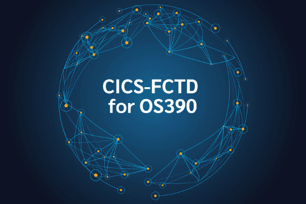 product name on an abstract blue and yellow background