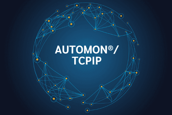 product name on an abstract blue and yellow background